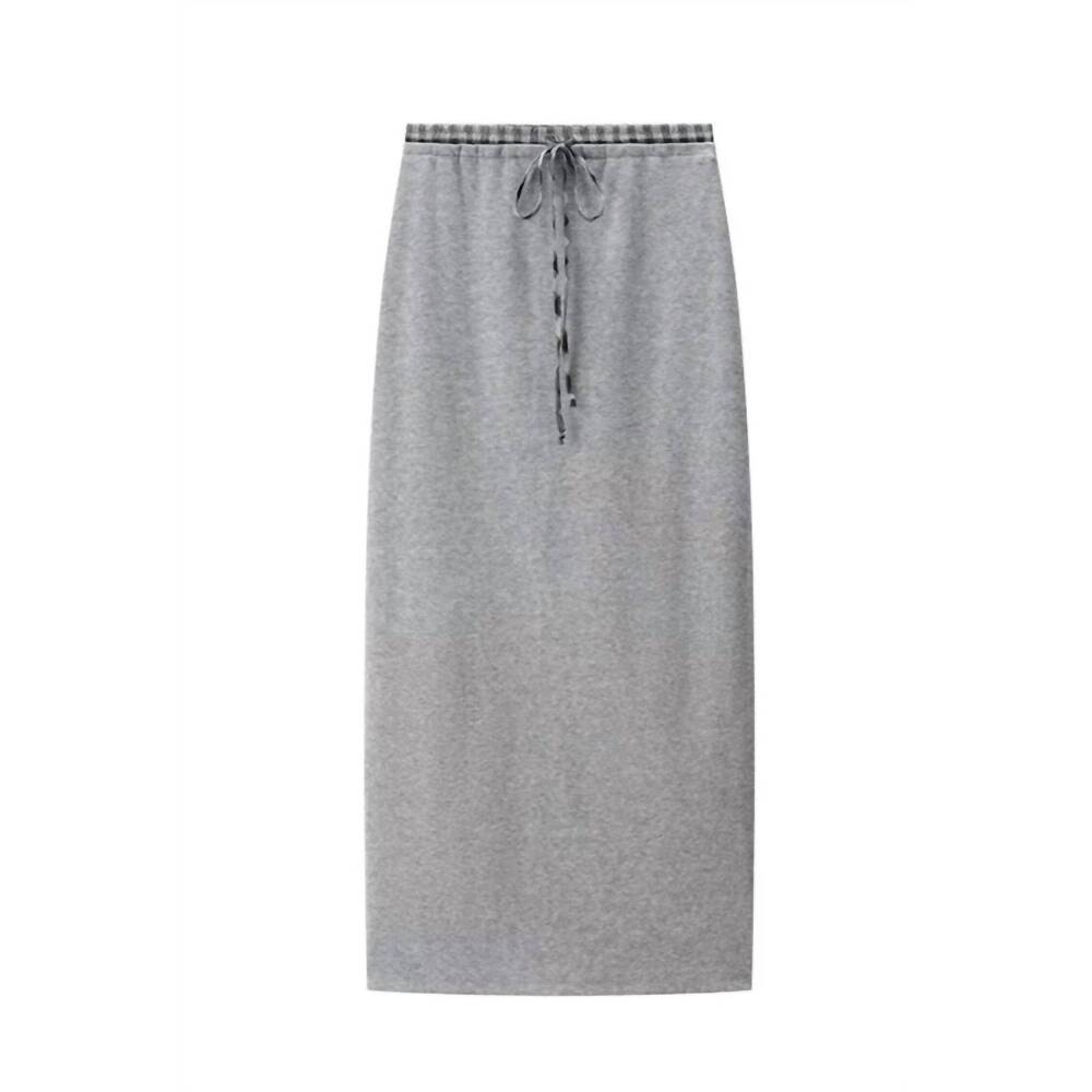 NEW SUNDAYUP anna polo shirt and midi skirt set in grey - Picture 9 of 10